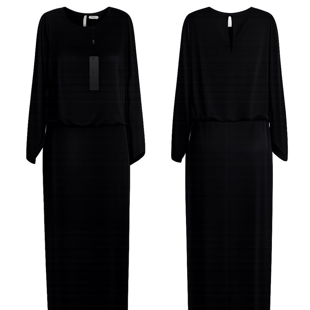 Halston Heritage Black Long Sleeve Dress